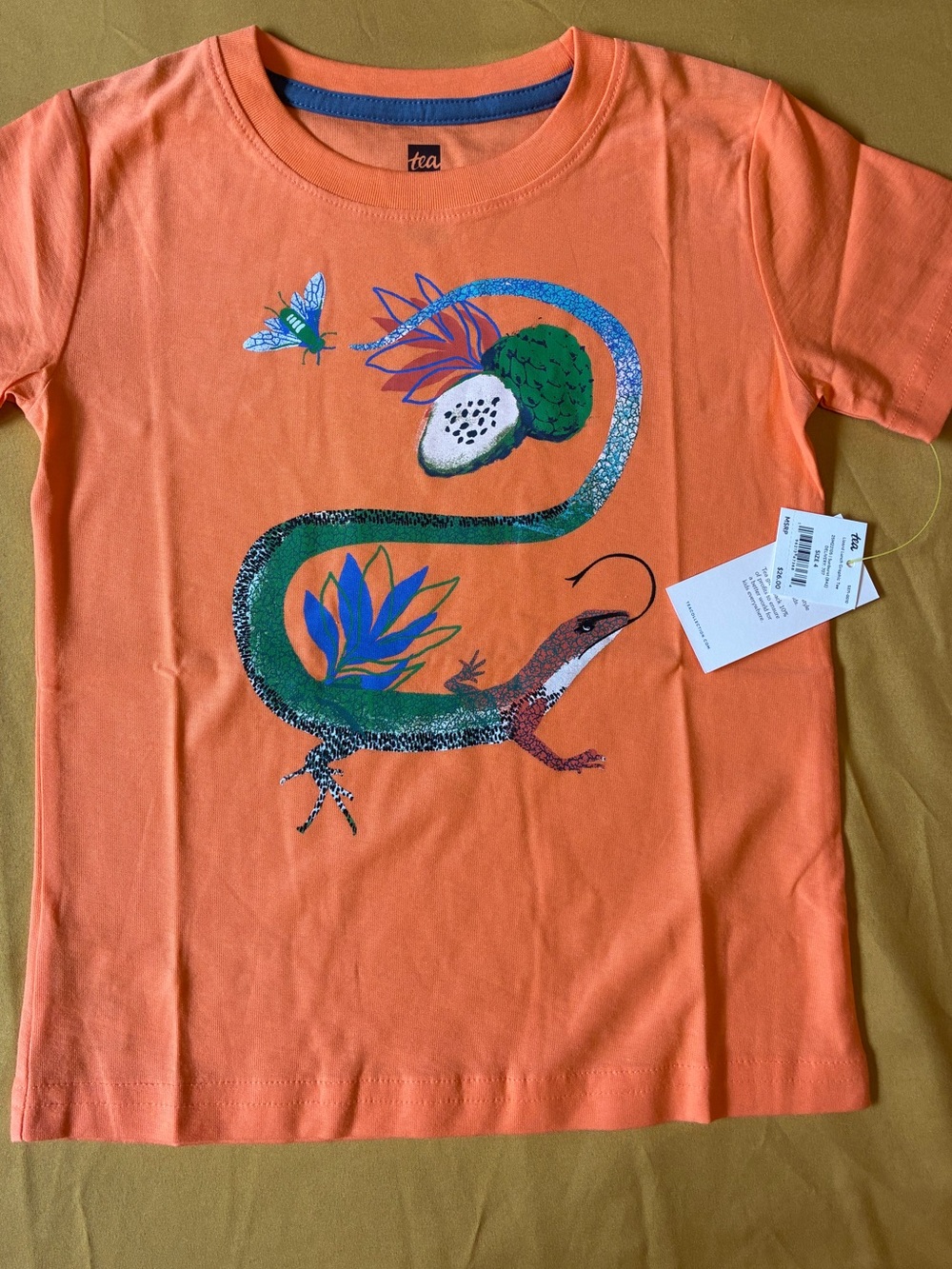 🦎🍽️ Tea Collection Lizard Lunch Graphic Tee | Size 4T | NIP